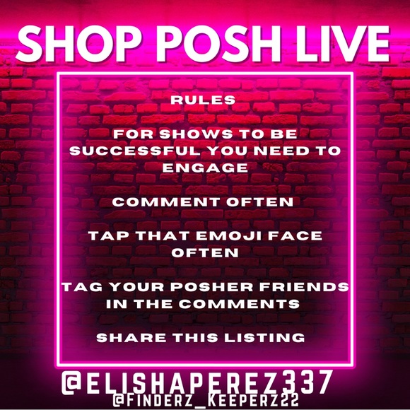 COPY - Poshmark Live CHECK IN Wednesday MARCH 21 @ 8pm EST 🌸 anything goes 🌸 - Picture 3 of 14